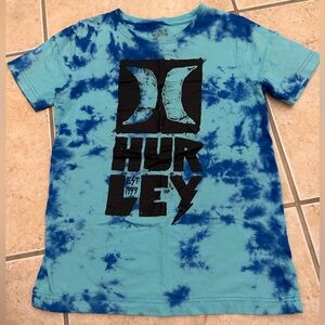 Boys Youth Hurley Modern Fit Premium Blue Tie Dye Tee T-Shirt Size: Medium